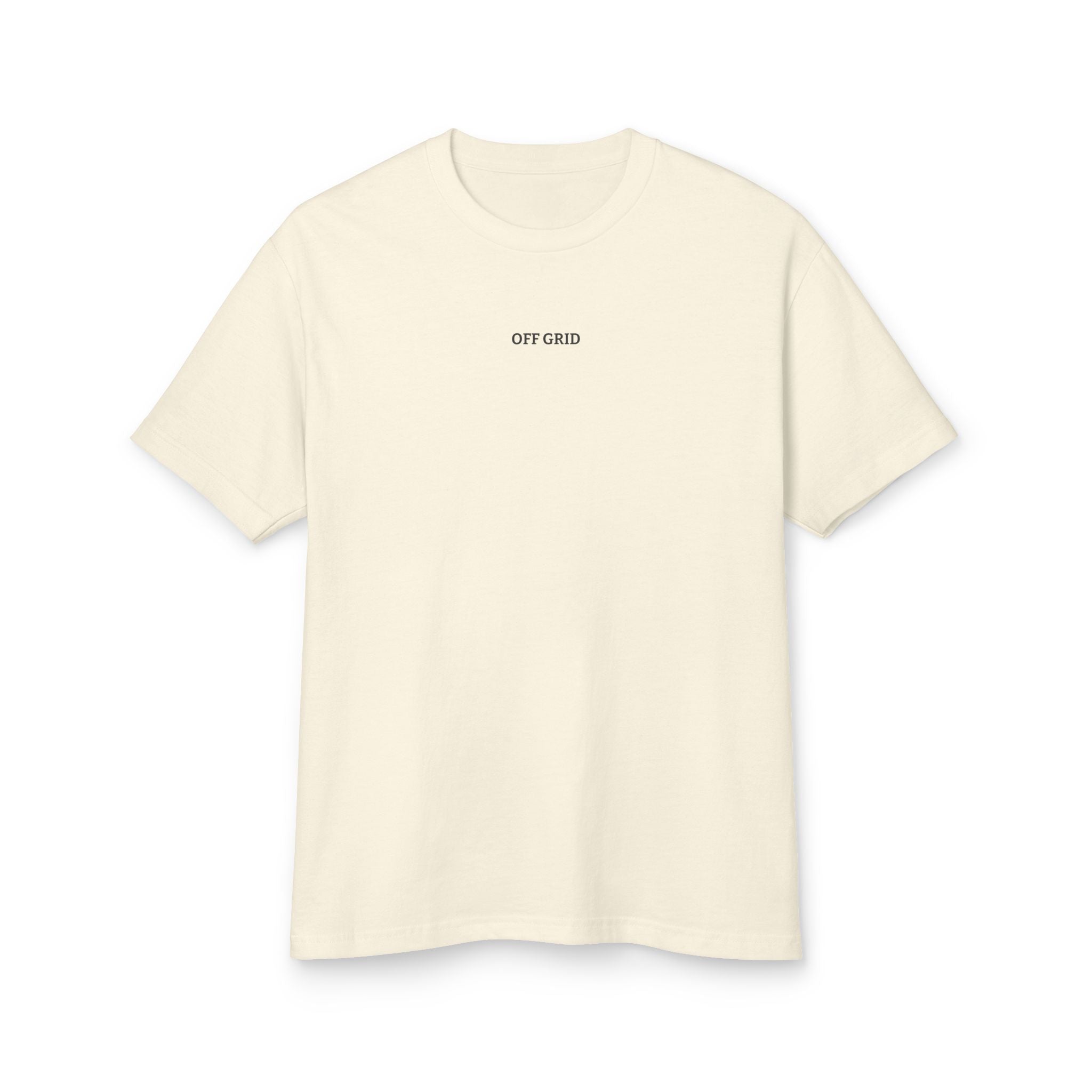 "OFF GRID" heavyweight cotton tee