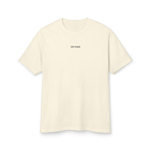 "OFF GRID" heavyweight cotton tee